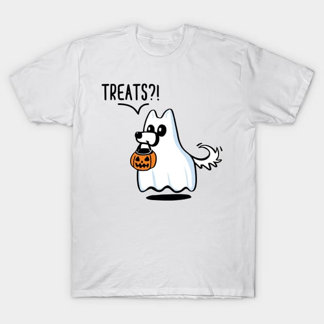 Ghost Dog Cute Ghost Dog T-Shirt by SusanaDesigns